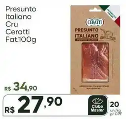 Master Supermercados Presunto italiano cru oferta