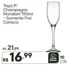 Master Supermercados Taça P/ Champagne Mundiaart oferta