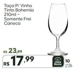 Master Supermercados Taça p/ vinho tinto bohemia oferta