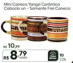 Master Supermercados Mini Caneca Yangzi Cerâmica Caboclo oferta