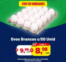 Sj Supermercados ovos brancos c/20 unid oferta