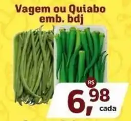 Sj Supermercados Vagem ou Quiabo emb. bdj oferta