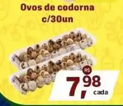 Sj Supermercados Ovos de codorna oferta