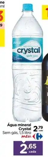 Carrefour Água mineral Crystal Sem gás, oferta