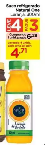 Carrefour Suco refrigerado Natural One Laranja, oferta
