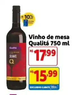 Mercado Extra Vinho de mesa Qualitá oferta