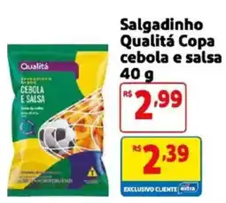 Mercado Extra Salgadinho Qualitá Copa cebola e salsa oferta