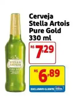 Mercado Extra Cerveja Stella Artois Pure Gold oferta