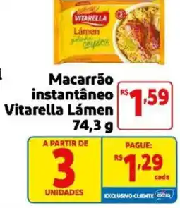 Mercado Extra Macarrão instantâneo Vitarella Lámen oferta