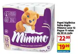 Mercado Extra Papel higiênico folha dupla mimmo leve 12 oferta
