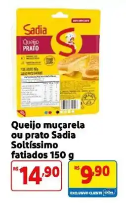 Mercado Extra Queijo muçarela ou prato Sadia Soltíssimo oferta