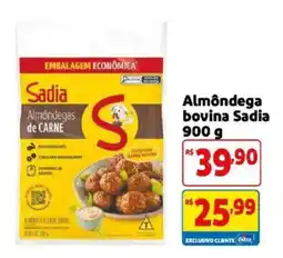 Mercado Extra Almôndega bovina Sadia oferta