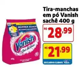 Mercado Extra Tira-manchas em pó Vanish sachê oferta