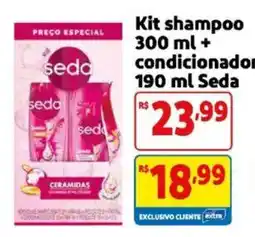 Mercado Extra Kit shampoo condicionador Seda oferta