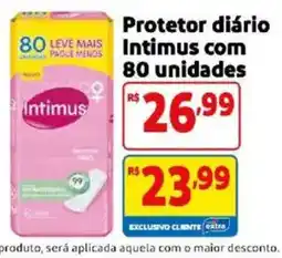 Mercado Extra Protetor diário intimus oferta