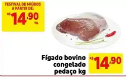 Mercado Extra Fígado bovino congelado pedaço oferta