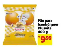Mercado Extra Pão para hambúrguer Plusvita oferta