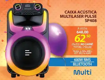 Lojas Cem Caixa acústica multilaser pulse sp408 oferta