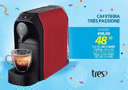Lojas Cem Cafeteira três passione oferta