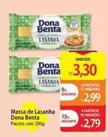 Atacadão Dona benta - massa de lasanha oferta