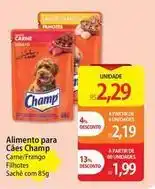Atacadão Champ - alimento para cães oferta