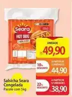 Atacadão Seara - salsicha congelada oferta