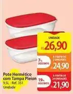 Atacadão De - pote hermético com tampa pleion oferta
