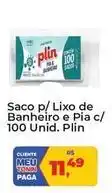 Tonin Superatacado Plin - saco p/ lixo de banheiro e pia c/ 100 unid oferta