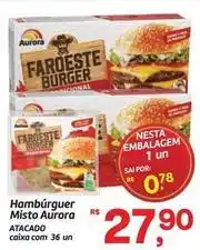 Fort Atacadista Aurora - hambúrguer misto oferta