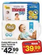 Fort Atacadista Novo - fralda mili love & care/turma da mônica baby oferta