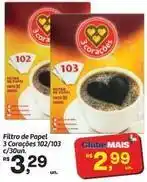 Fort Atacadista 3 corações - filtro de papel oferta