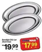 Fort Atacadista Inox - bandeja chic lar 35cm oferta