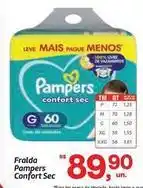 Fort Atacadista Pampers - fralda confort sec oferta