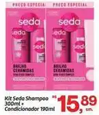 Fort Atacadista Seda - kit shampoo 300ml + condicionador 190ml oferta