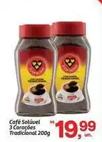 Fort Atacadista 3 corações - café solúvel tradicional oferta