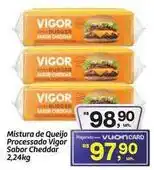 Fort Atacadista Vigor - mistura de queijo processado sabor cheddar oferta
