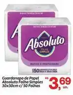 Fort Atacadista Absoluto - guardanapo de papel folha simples oferta