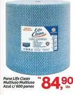 Fort Atacadista Life clean - pano multiuso multiuso azul c/ 600 panos oferta