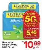 Fort Atacadista Leve - absorvente sempre liure c/ 32un. pg+ lv oferta