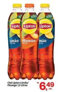 Fort Atacadista Lipton - chá limão/pêssego oferta