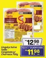Fort Atacadista Sadia - linguiça suína congelada p/churrasco oferta