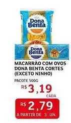 Assaí Atacadista Dona benta - macarrão com ovos (exceto ninho) oferta
