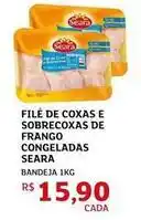 Assaí Atacadista Seara - filé de coxas e sobrecoxas de frango congeladas oferta