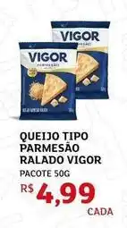 Assaí Atacadista Vigor - queijo tipo parmesão ralado oferta