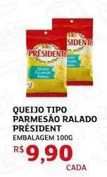 Assaí Atacadista President - queijo tipo parmesao ralado oferta
