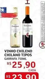 Assaí Atacadista Chilano - vinho chileno oferta