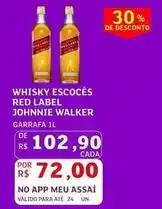 Assaí Atacadista Johnnie walker - whisky escoces red label oferta