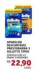 Assaí Atacadista Gillette - aparelho descartável prestobarba 3 oferta