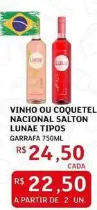 Assaí Atacadista Lunae - vinho ou coquetel nacional salton oferta