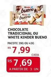 Assaí Atacadista Kinder - chocolate tradicional ou white bueno oferta